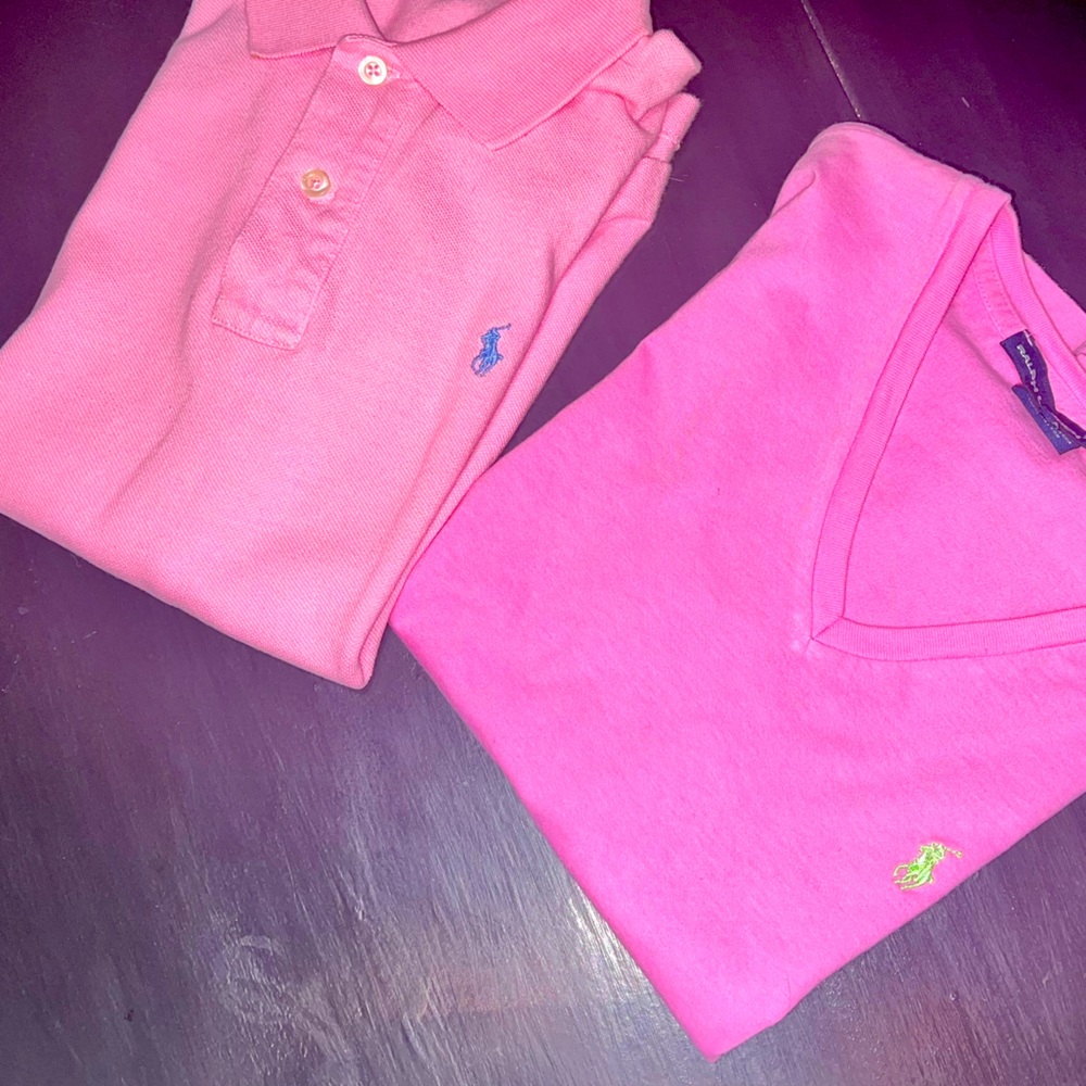 Ralph Lauren Polo Pink Shirt Bundle Size S/M